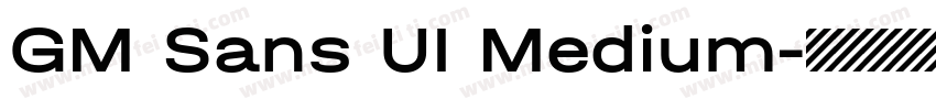 GM Sans UI Medium字体转换